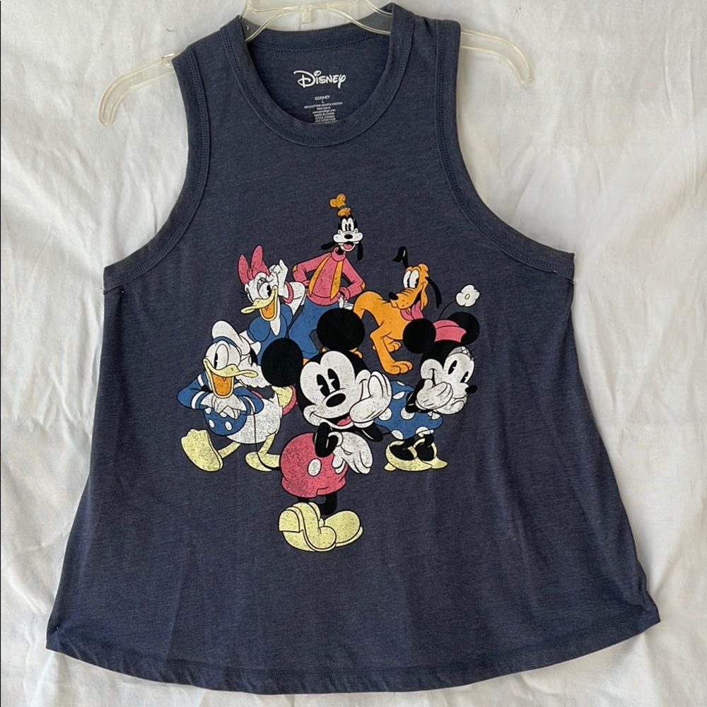 Disney Navy Tank Top with Mickey and Friends